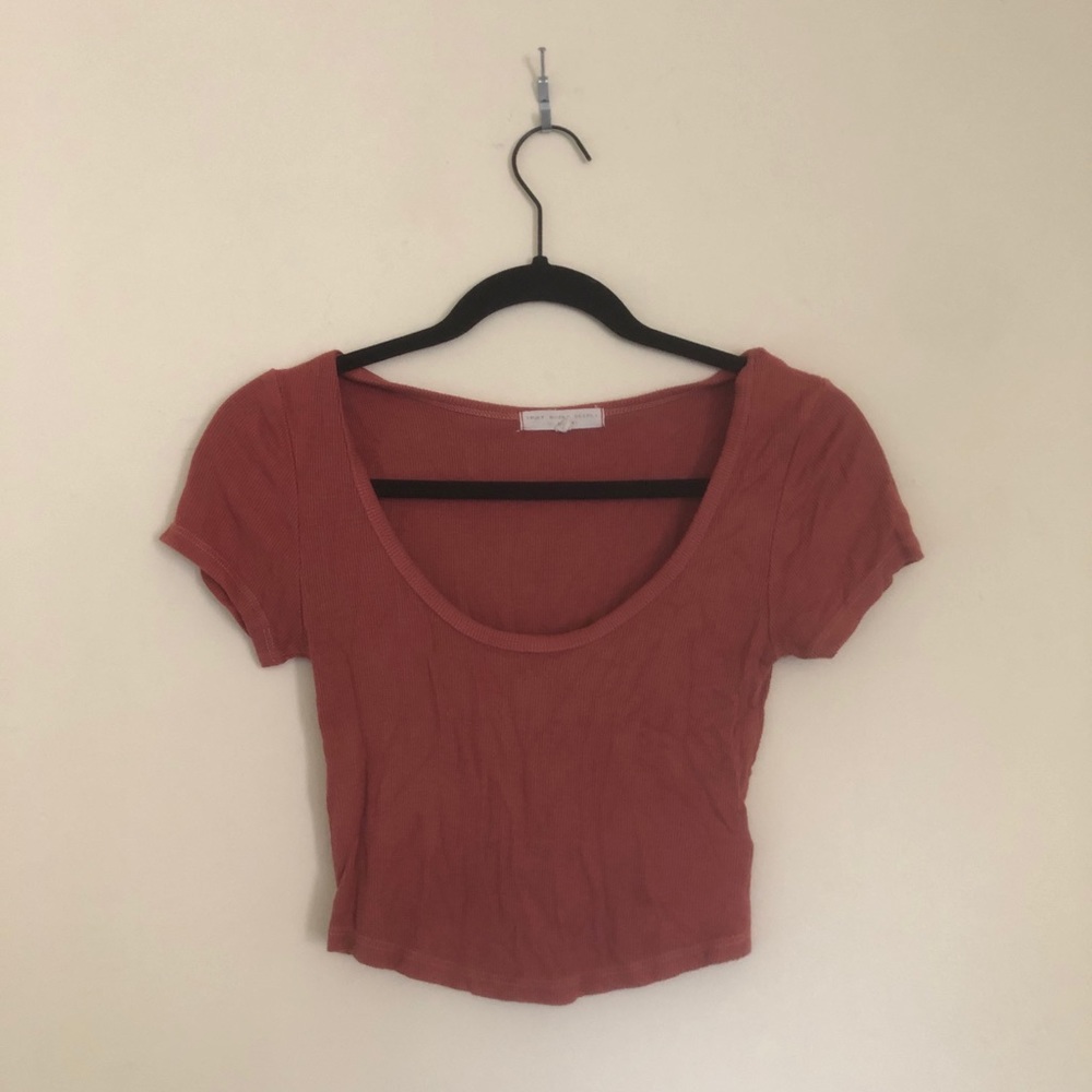 Rusty red crop top